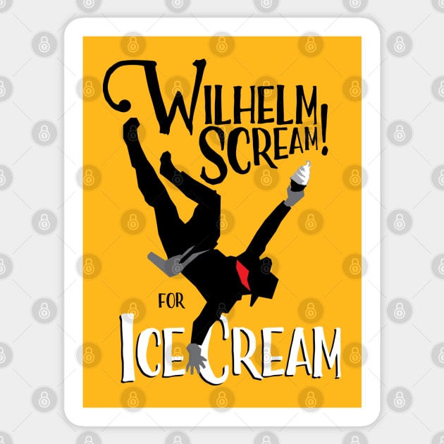 Wilhelm Scream for Ice Cream Sticker by MonocleDrop